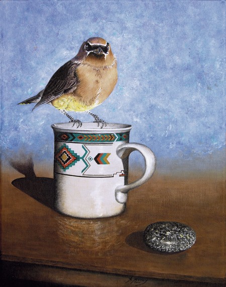 Coffee with a Waxwing